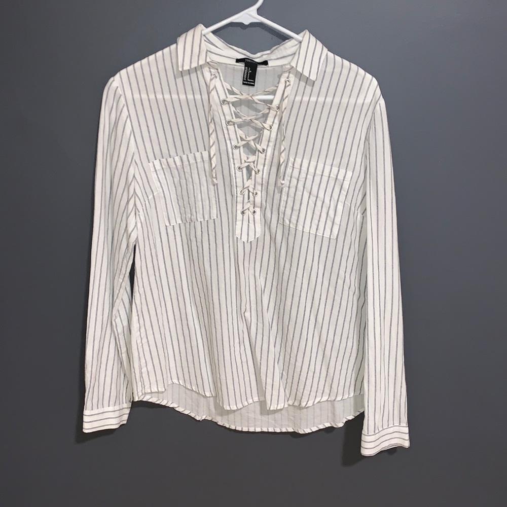 Crisscross Collared Shirt